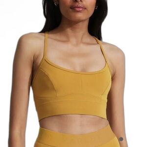 NWT varley let's move irena bra yellow orange chte sports‎ bra large